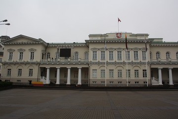 Pałac Prezydencki po zakonczeniu uroczystości