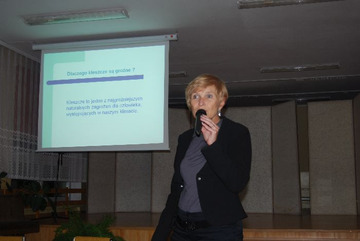 Teresa Wałga - wykład w klubie zdrowia