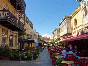 Stare miasto w Tbilisi.