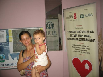 Pomoc realizowana przez ADRA Serbia była współfinansowana przez fundację Swiss Solidarity.