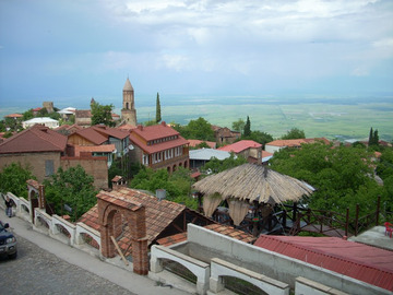 Widok na Sighnaghi, malownicze miasto w regionie Kakheti.